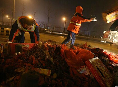 Ciudades chinas presentan contaminación de aire por celebración de Año Nuevo
