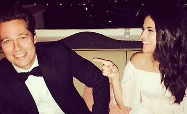 Corren rumores de una posible relación de Brad Pitt con Selena Gómez