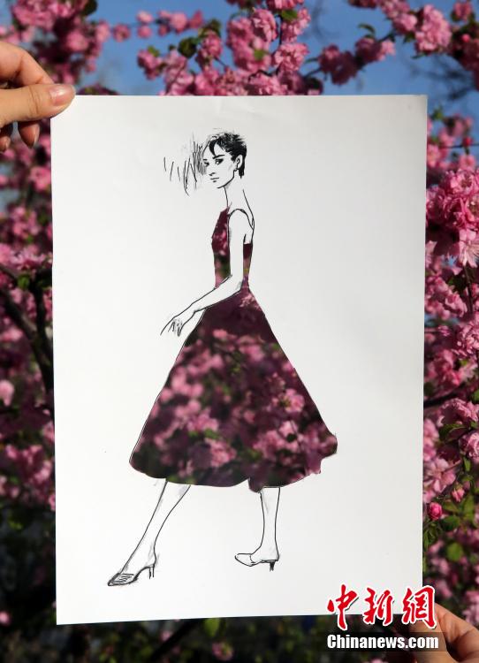 Diseños de moda en papel cortado gracias a las flores de primavera