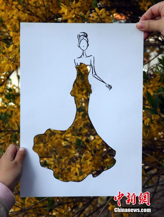 Diseños de moda en papel cortado gracias a las flores de primavera