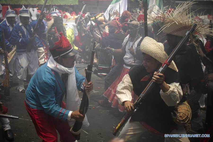 Celebración del 154 aniversario de la Batalla de Puebla en México