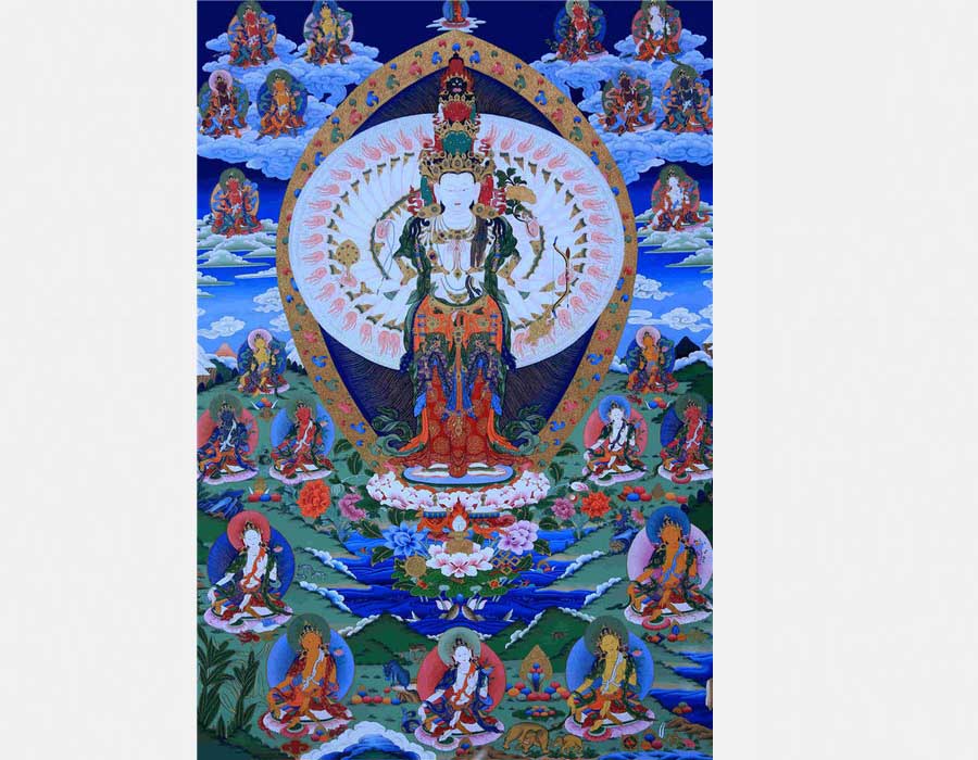 Avalokiteśvara with Thousands of Hands and Eyes, trabajo de Langkajie y sus sucesores. [Foto/china.com.cn]