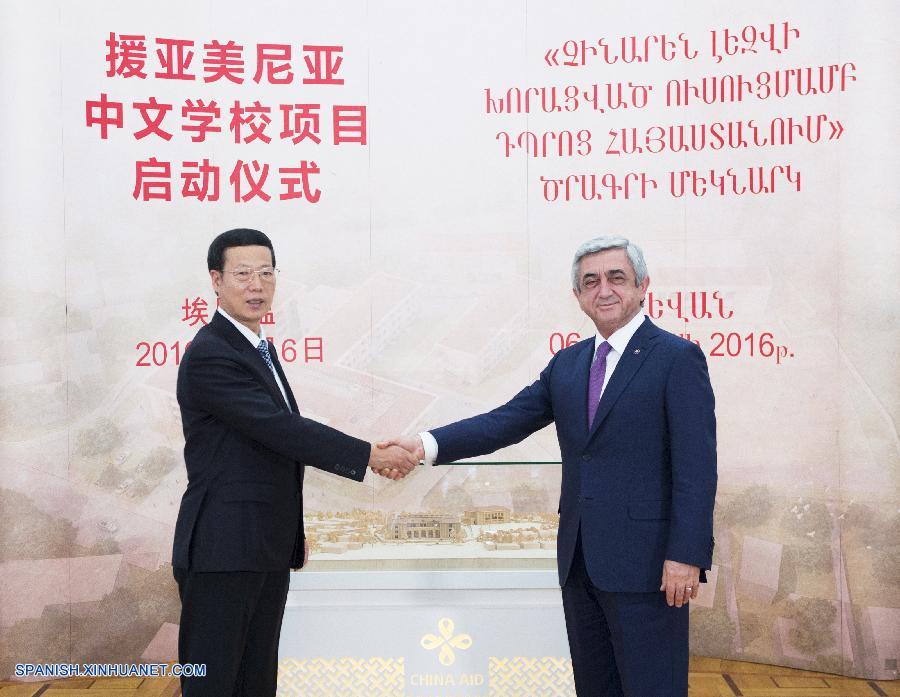 Vicepremier chino insta a fomentar sinergias de desarrollo con Armenia