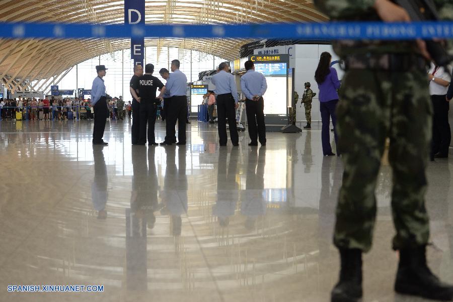 Cuatro heridos en explosión en aeropuerto de Shanghai