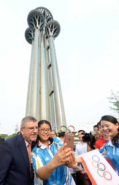 Nueva torre eleva más aún el espíritu olímpico de Beijing