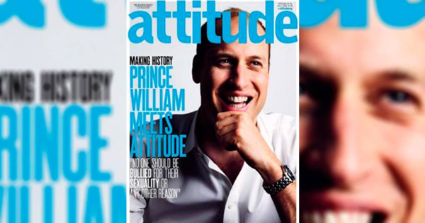 Príncipe William hace historia al ser portada de revista gay 