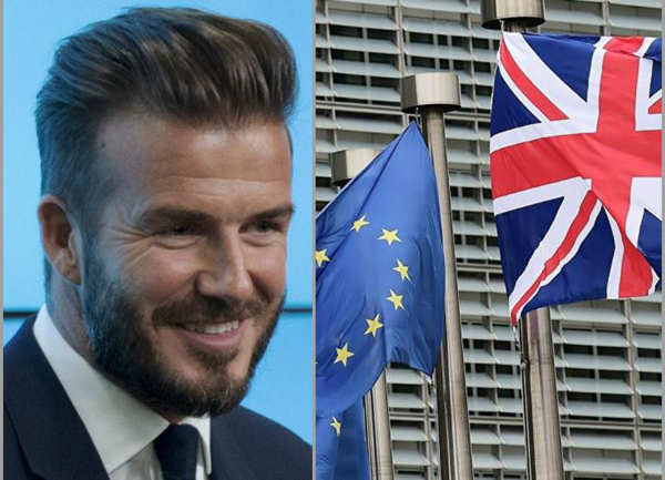 David Beckham votará «no» a la salida de Reino Unido de la Unión Europea