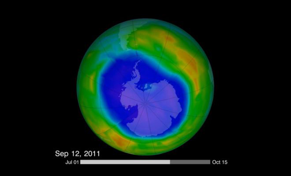 El agujero de la capa de ozono se recupera por primera vez
