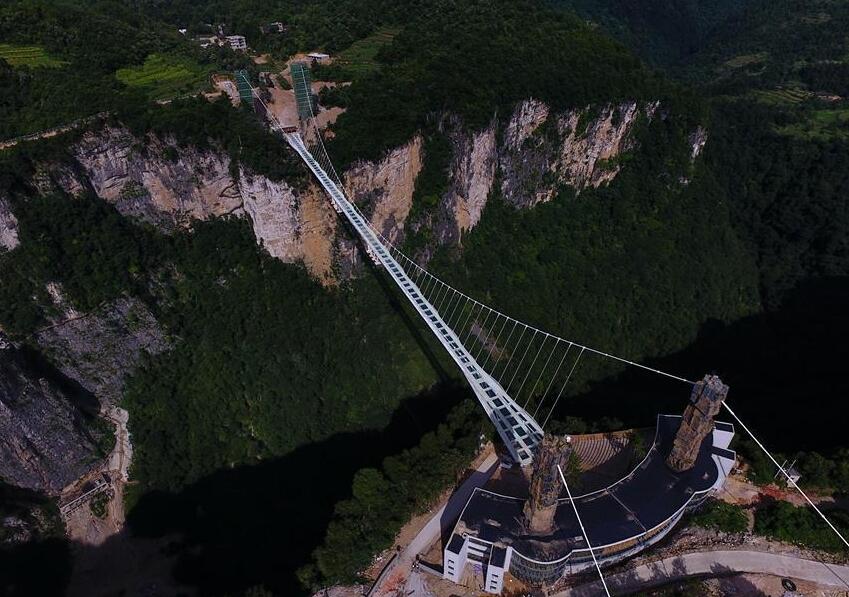 Hunan: Puente de cristal en el Gran Cañón del Parque Nacional Forestal de Zhangjiajie 2