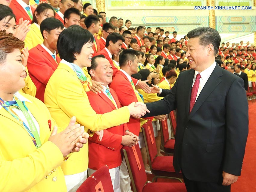 Líderes chinos se reúnen con delegación olímpica