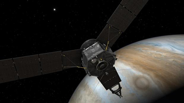 La sonda Juno completa con éxito la mayor aproximación a Júpiter