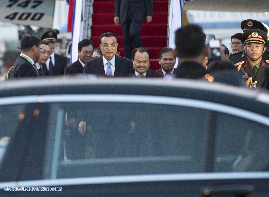 PM chino llega a Laos para visita y reuniones de líderes de Asia Oriental