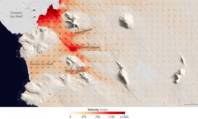 Tres glaciares de la Antártida se derriten a un ritmo sin precedentes