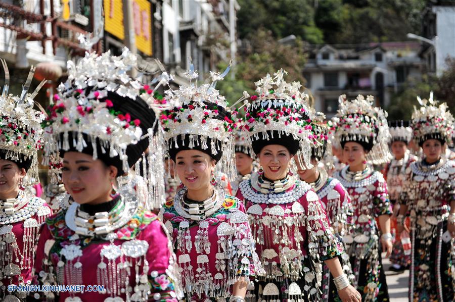 Guizhou: Feria para celebrar año nuevo de grupo étnico Miao en Leishan