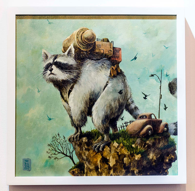 “Aislados”, exposición personal del artista chileno Oscar Squella, que se exhibe en el Instituto Cervantes de Pekín.