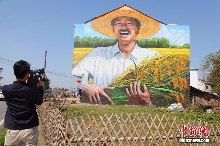 Un mural tridimensional llama la atención en Jiangxi