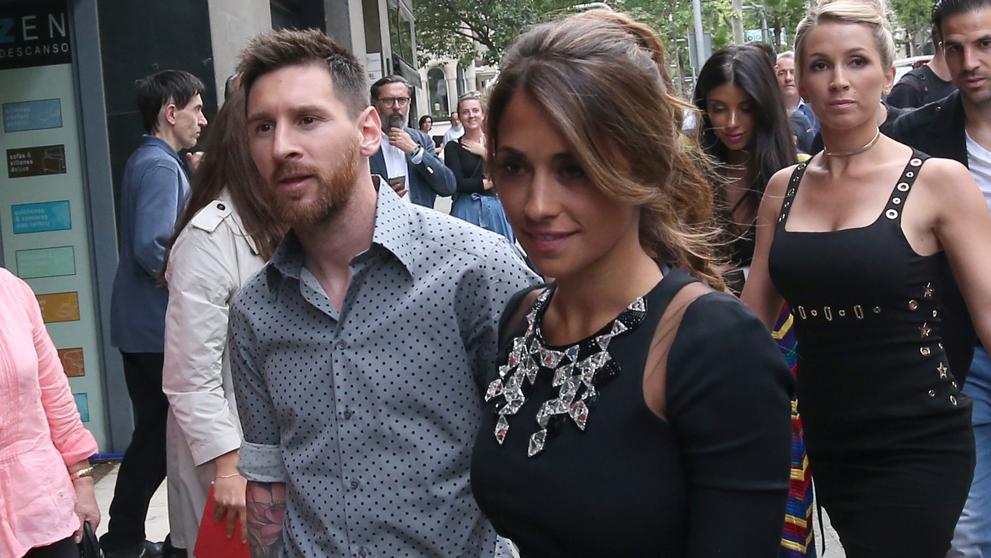 Messi y Antonella despiden a la organizadora de su boda
