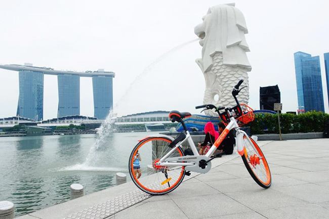 Llegan a Singapur las bicicletas compartidas de China en busca de negocio