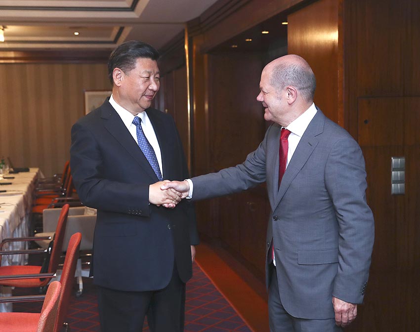 China da bienvenida a participación de Hamburgo en Franja y Ruta, afirma Xi