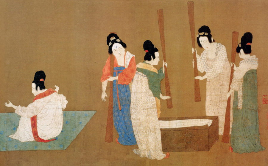Practicando y Trabajando, del pintor chino Zhang Xuan de la Dinastía Tang (618-907) [Foto / Xinhua]