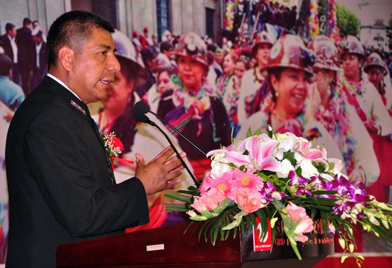 Canciller Huanacuni expone en Beijing los fundamentos del "Vivir bien" boliviano