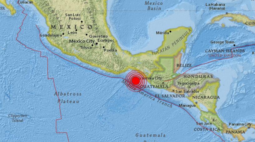 Sismo de magnitud de 8 grados sacude sureste de México