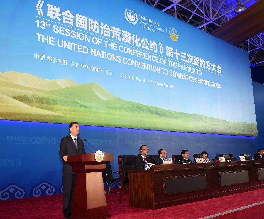 Presidente chino subraya importancia de cooperación global contra desertificación