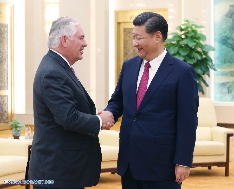 Presidente chino se reúne con secretario de Estado de EE.UU.