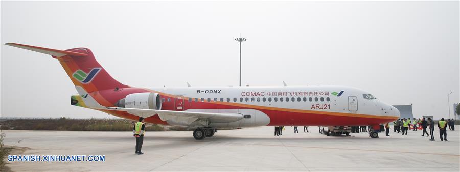 Avión producido en China con sistema de navegación BeiDou completa vuelo de prueba