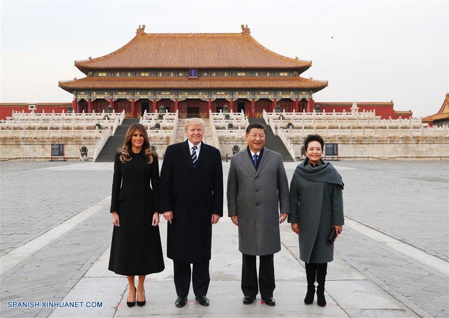 Xi y Trump visitan tres salones principales del Museo del Palacio