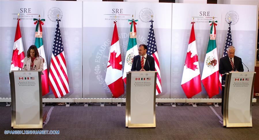 Cancilleres de Canadá y México confían en lograr TLCAN benéfico para Norteamérica