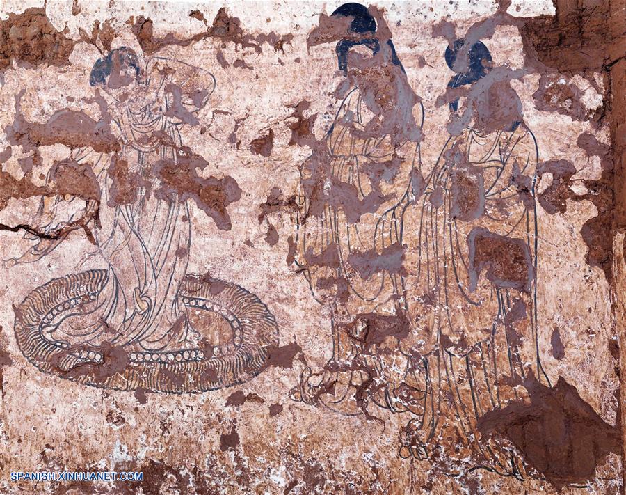 Desentierran mural más antiguo de Dinastía Tang en noroeste de China