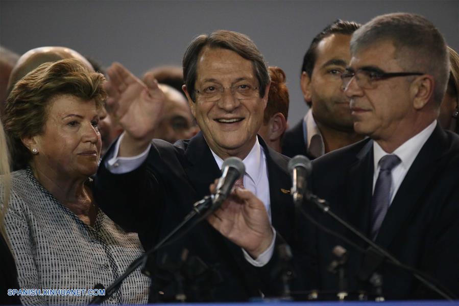 Presidente de Chipre es reelecto para segundo período