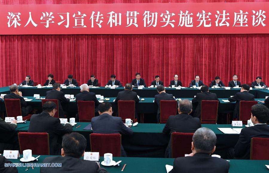 Máximo legislador chino subraya implementación de Constitución