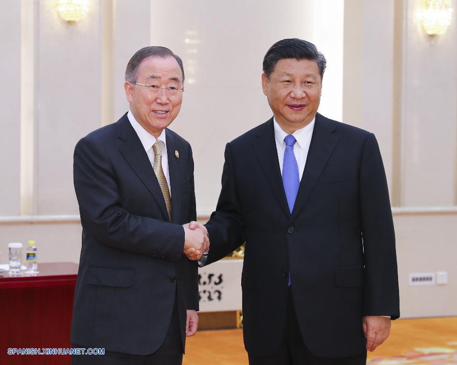 Xi Jinping se reúne con presidente de Foro de Boao para Asia, Ban Ki-moon