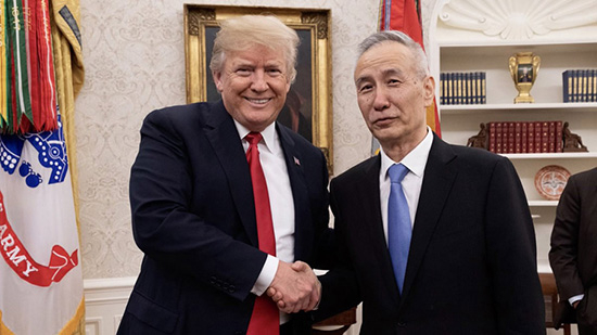 Trump se reúne con el vicepremier chino Liu He en Washington