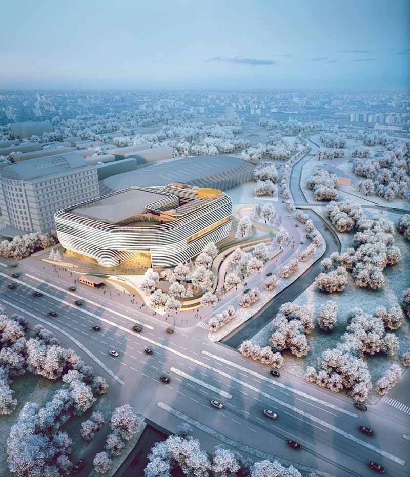 Las autoridades de Beijing publicaron el jueves ilustraciones de las instalaciones planificadas para las Olimpiadas de Invierno 2022, como el Centro Nacional de Deslizamiento de Bobsleigh, Skeleton y Luge, la zona de snowboard y el Centro Nacional de Patinaje de Velocidad de Pista Corta. [Foto proporcionada a China Daily]