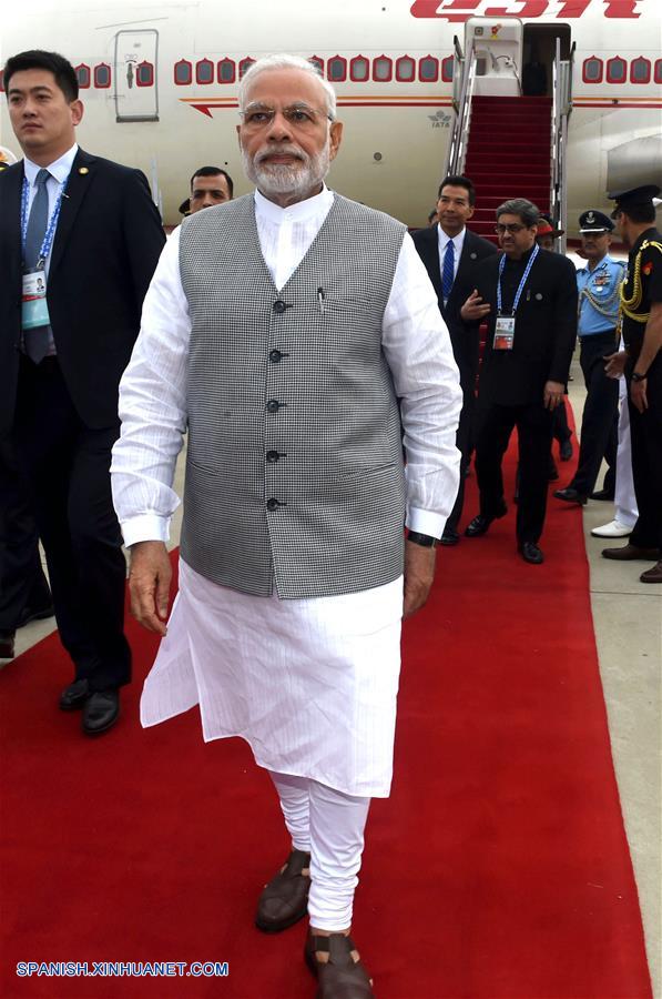 Modi llega a Qingdao