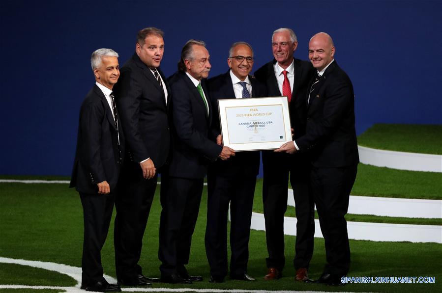 Gana candidatura Canadá-México-EEUU derecho a organizar Copa Mundial 2026 de FIFA