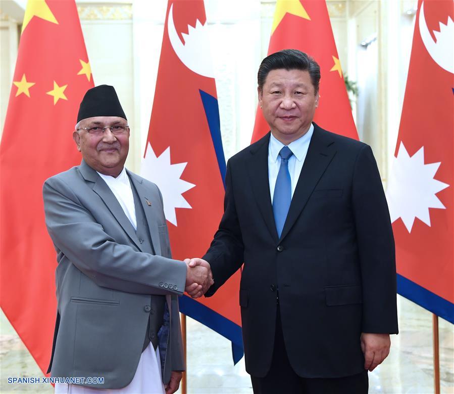 Presidente chino se reúne con primer ministro nepalí