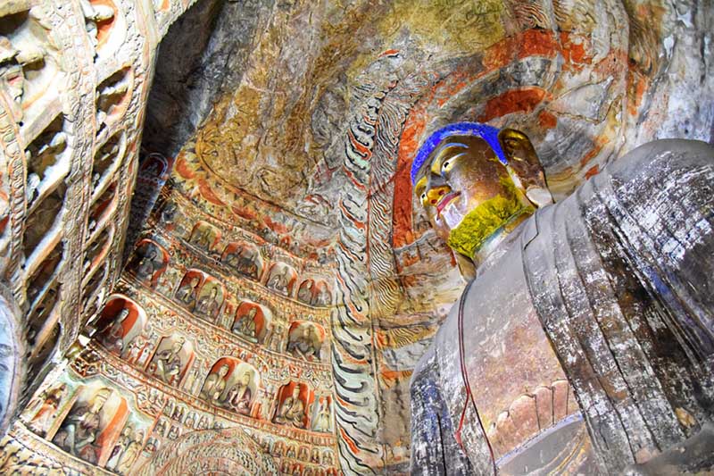 Las grutas de Yungang, la cuna del arte budista de China, albergan más de 51.000 esculturas. [Foto: Zhang Xingjian]