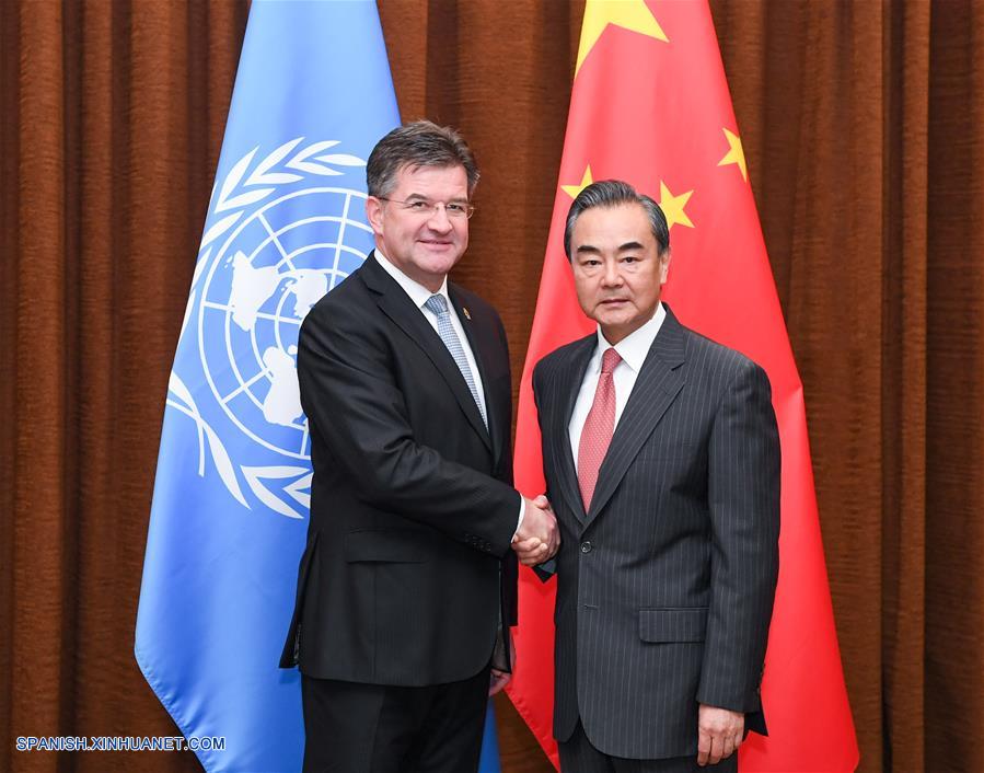 Consejero de Estado chino se reúne con presidente de Asamblea General de la ONU