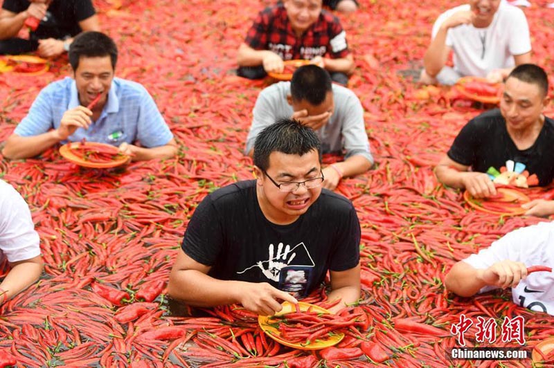 Hunan celebra la competencia del ají picante