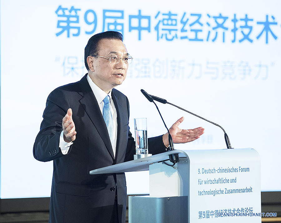 Premier Li pide dinamizar comercio entre China y Alemania