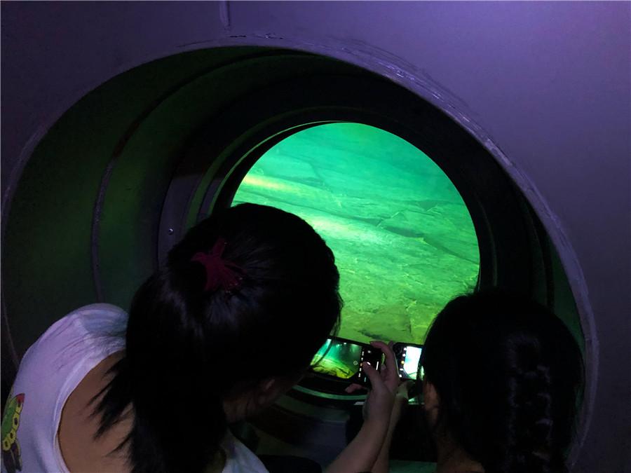 Este el primer museo submarino del mundo que se puede visitar sin necesidad de bucear. Está ubicado en Fuling, Chongqing, China, 24 de julio del 2018. (Foto: chinadaily.com.cn)