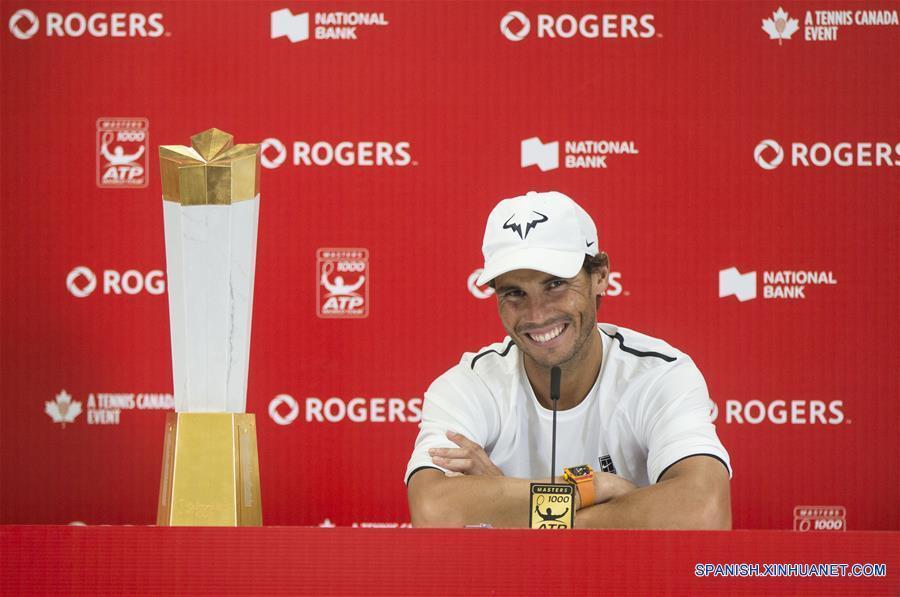 Tenis: Nadal amplía su ventaja sobre Federer al conquistar la Copa Rogers 2018
