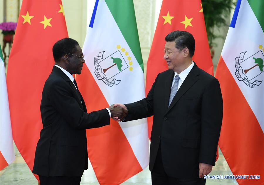 Xi se reúne con presidente de Guinea Ecuatorial