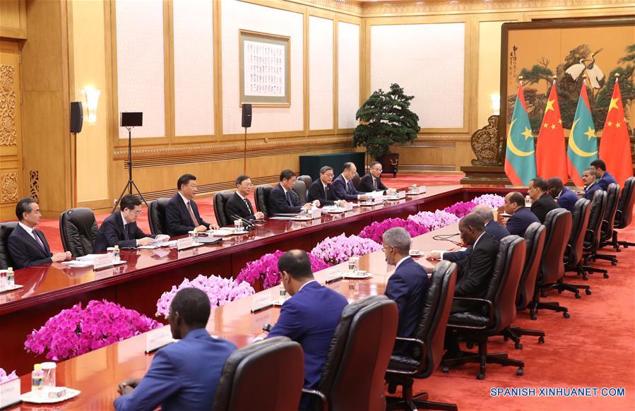 Xi se reúne con presidente mauritano