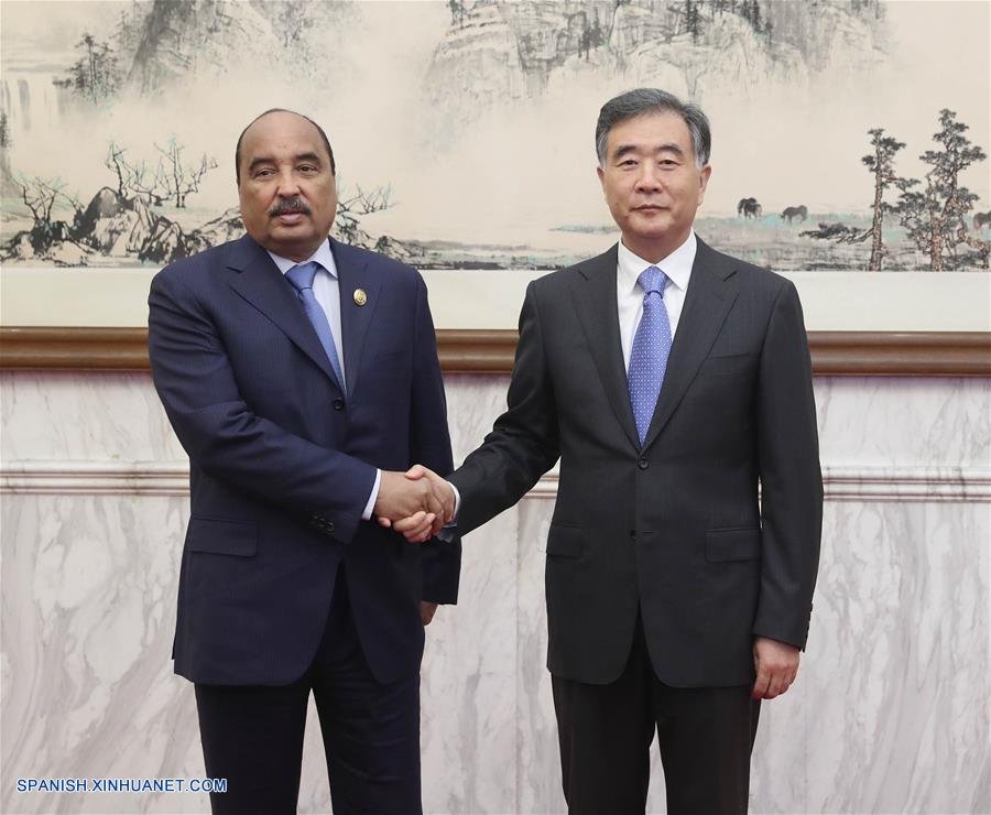 Máximo asesor político de China se reúne con presidente de Mauritania