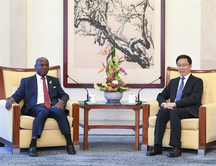 Viceprimer ministro chino se reúne con presidente de Guinea-Bissau